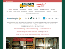 Tablet Screenshot of jensenfurnitureluck.com